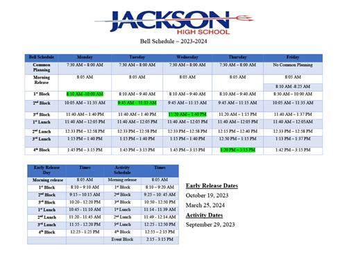 Common Planning Bell Schedule 